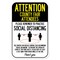 Signmission Public Safety Sign-County Fair Attendees Practice Social Distancing, 12" H, A-1218-25378 A-1218-25378 - alternate 1